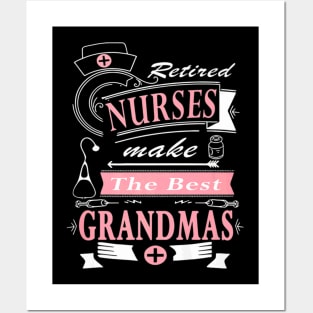 Best Grandma Nurse Nurses Day Posters and Art